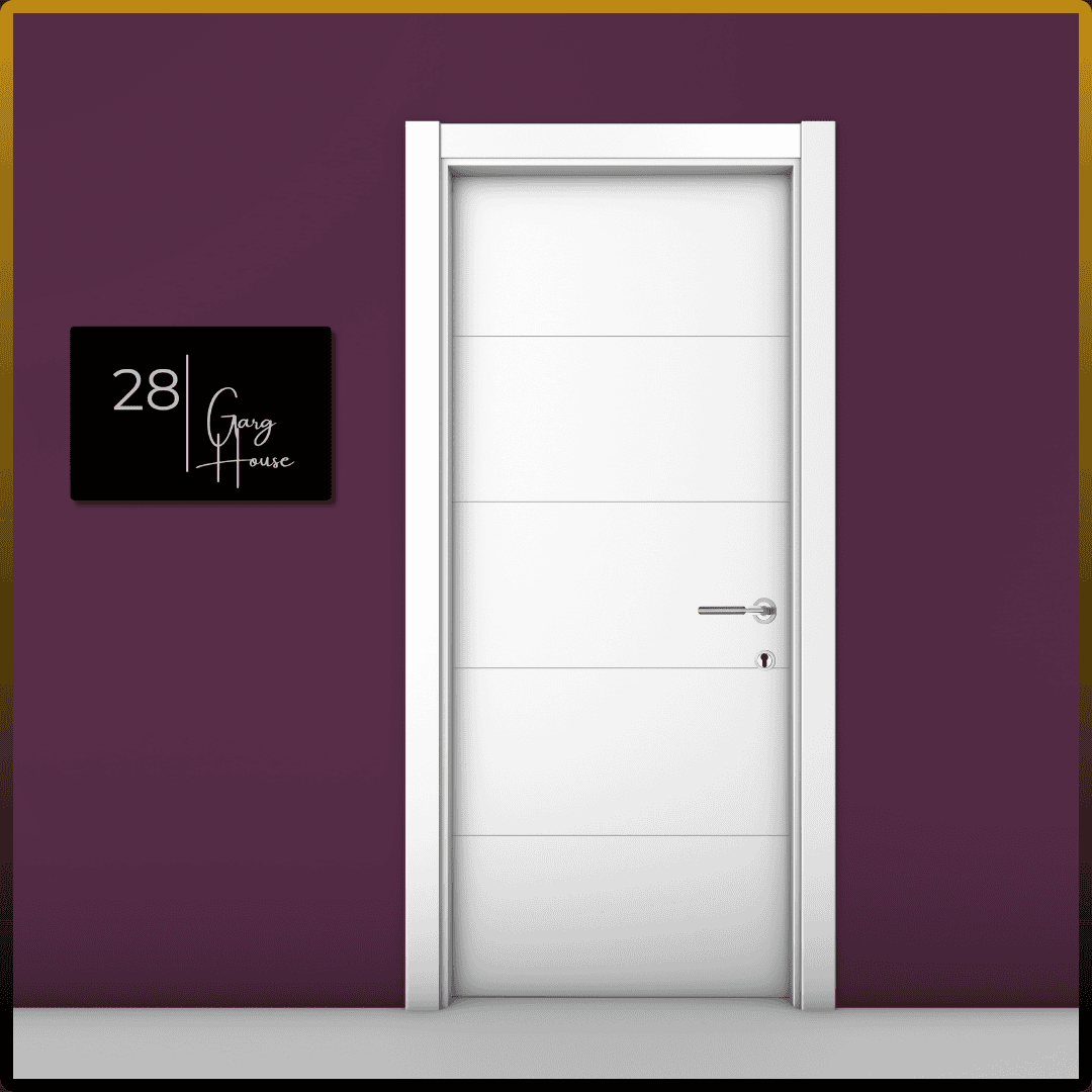 Modern house name plate