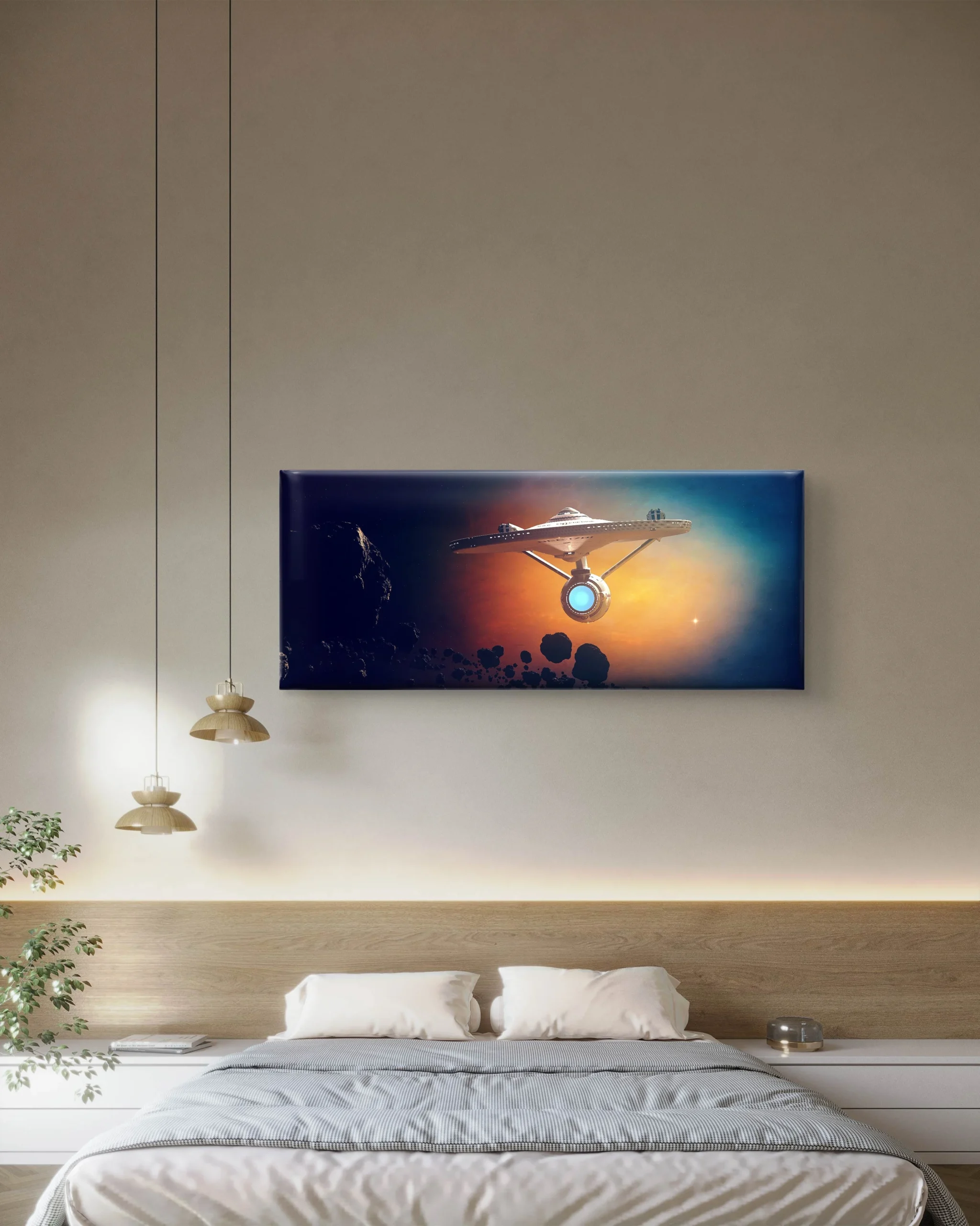 Galaxy Sunset Glow Canvas