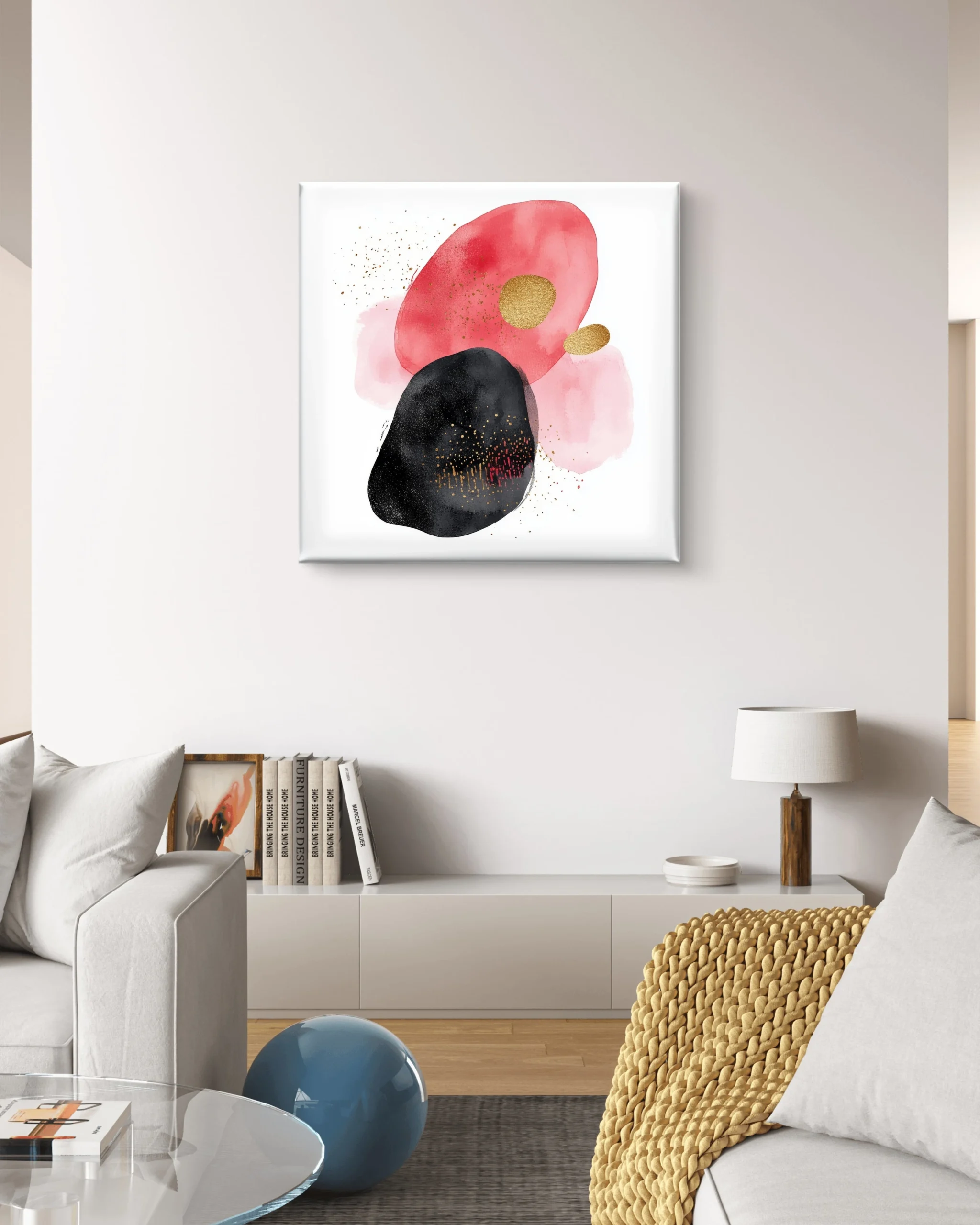 Blush Contrast Wall Art