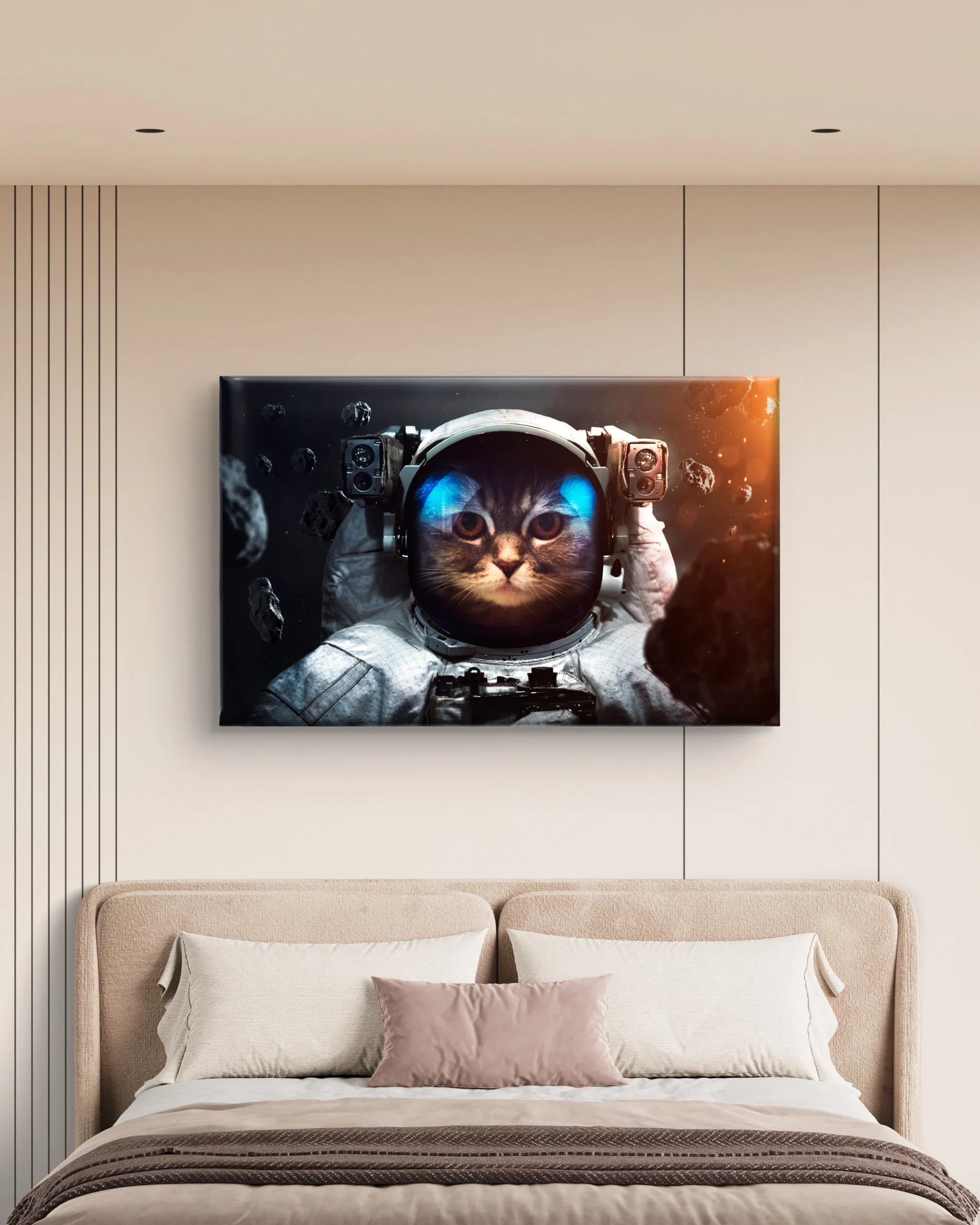Cat Astronaut Portrait Canvas