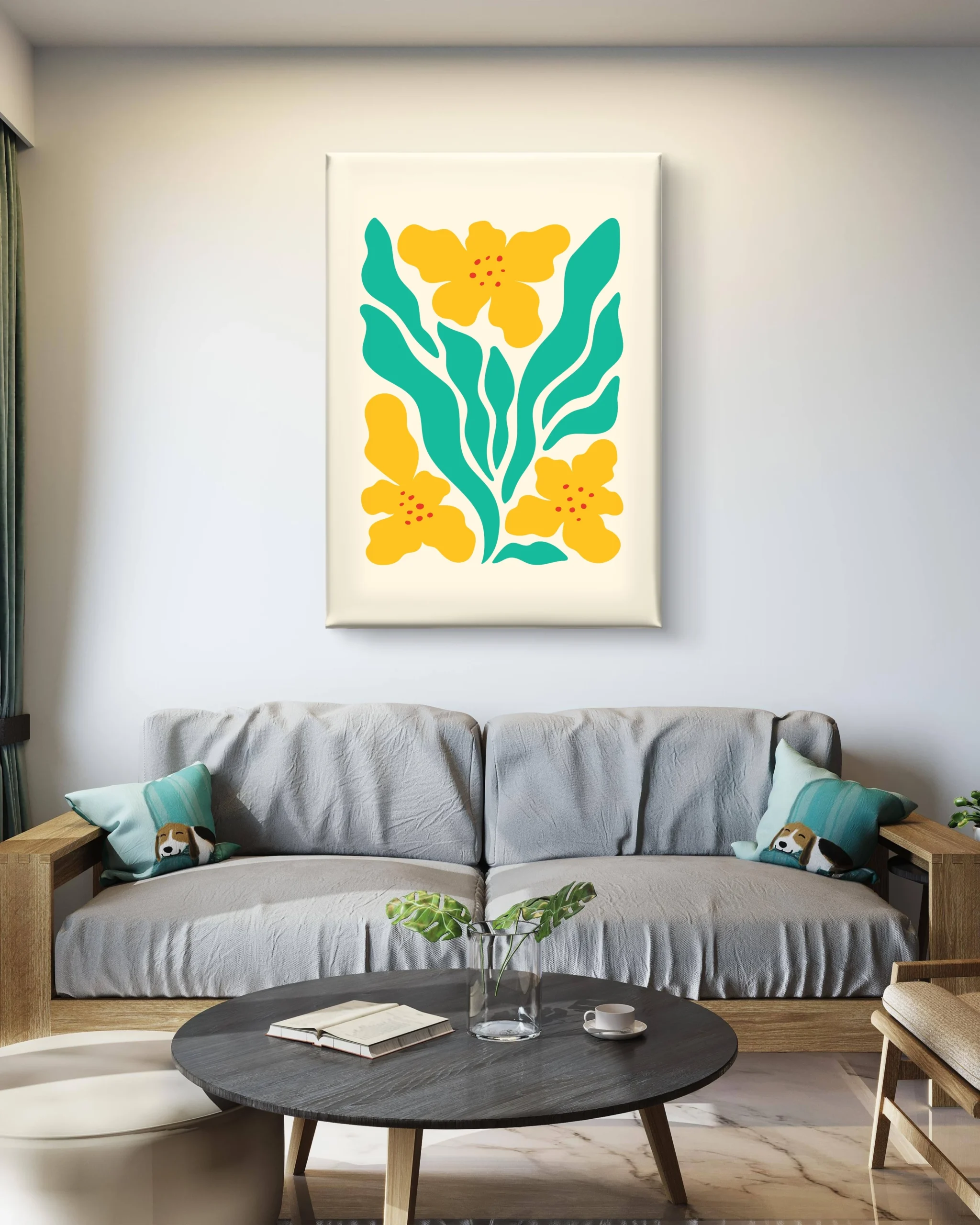 Minimalist Monochrome Geometric Art